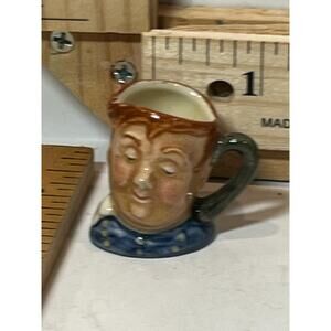 Royal Doulton Mini Character Jug Male Figurine Tiny Size Multicolor Hand Painted